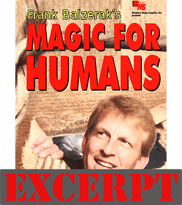 Magic For Humans by Frank Balzerak - Video Download (Excerpt of Magic For Humans by Frank Balzerak)