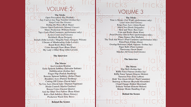 Talk About Tricks (Vol 1 thru 3) by Joshua Jay - Video Download