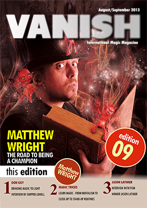 VANISH Magazine August/September 2013 - Matthew Wright - ebook