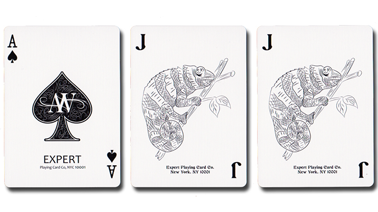 Chameleon Playing Cards, Red by Expert Playing Cards