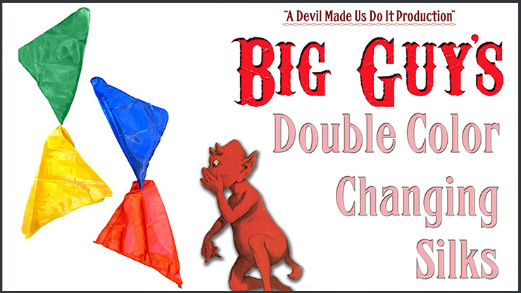 Double Color Changing Silks by Big Guys Magic