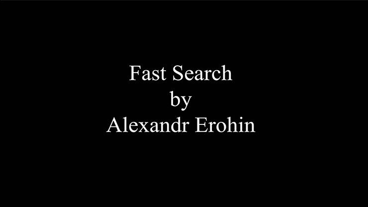 Fast Search Alexandr Erohin - Video Download