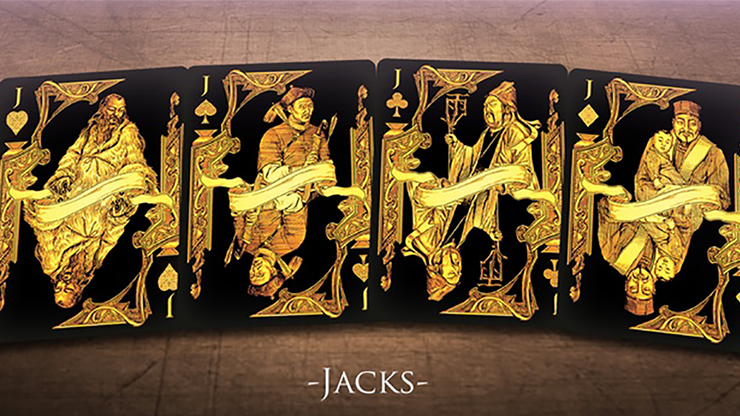 Middle Kingdom, Gold Playing Cards Printed by US Card Magic Co