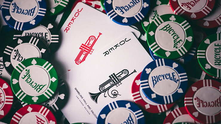 Silver Sackbut Playing Cards, Red