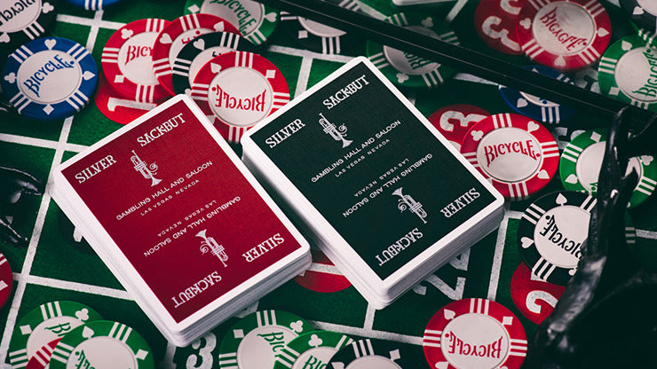 Silver Sackbut Playing Cards, Red