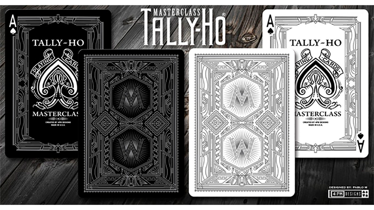 Tally-Ho Masterclass, Black Playing Cards