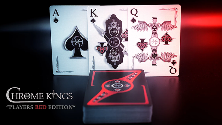 Chrome Kings Limited Edition Playing Cards, Players Red Edition by De';vo vom Schattenreich and Handlordz