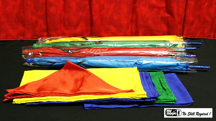 Umbrellas from Handkerchief by Mr. Magic