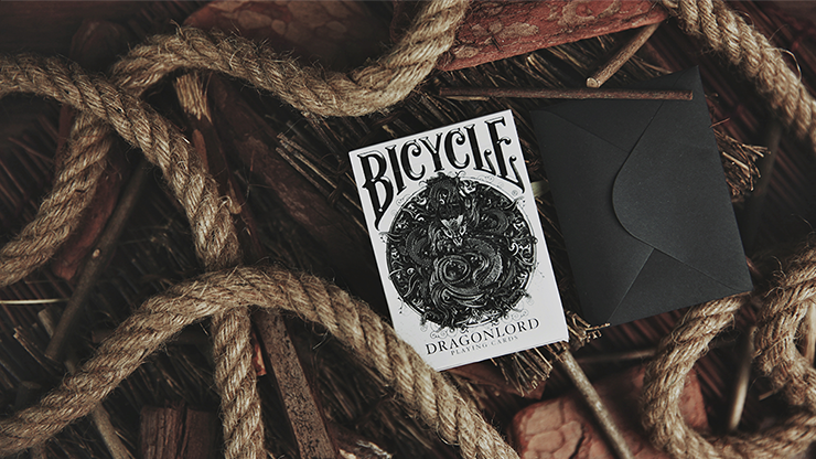 Bicycle Dragonlord White Edition Playing Cards, Includes 5 Gaff Cards
