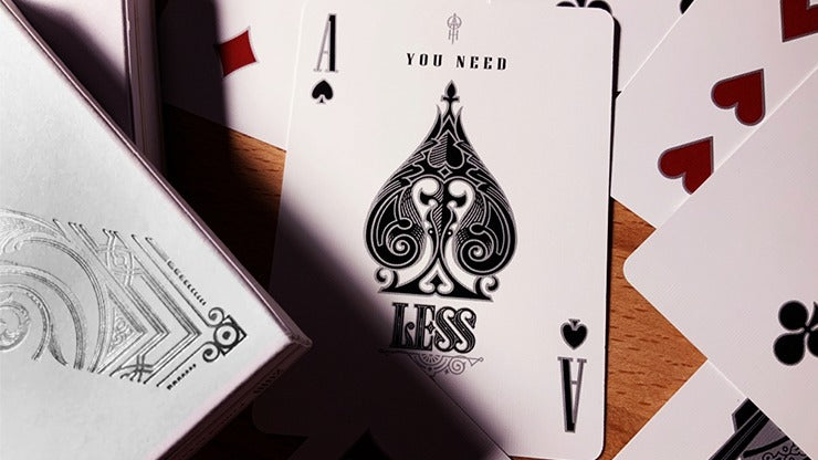 Less Playing Cards, Silver by Lotrek