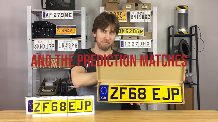 LICENSE PLATE PREDICTION - UNITED KINGDOM, Gimmicks and Online Instructions by Martin Andersen