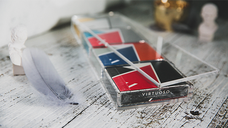 Crystal Card Magic Display 4 Deck Case by TCC