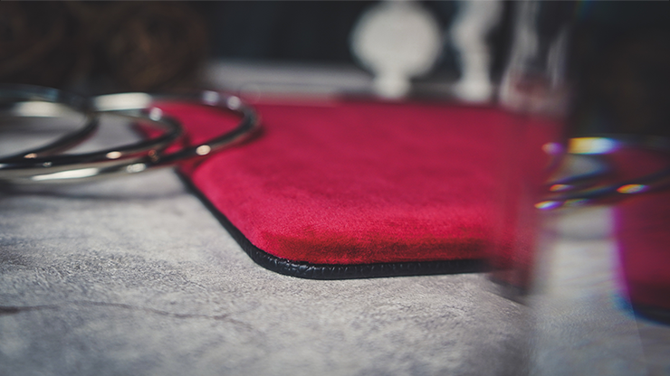 Suede Leather Mini Pad, Red by TCC