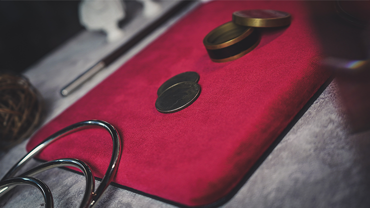 Suede Leather Mini Pad, Red by TCC