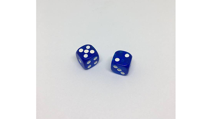Dice Without Two CLEAR BLUE, 2 Dice Set