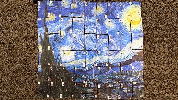 Limited Edition Gilded Vincent van Gough The Starry Night Playing Cards