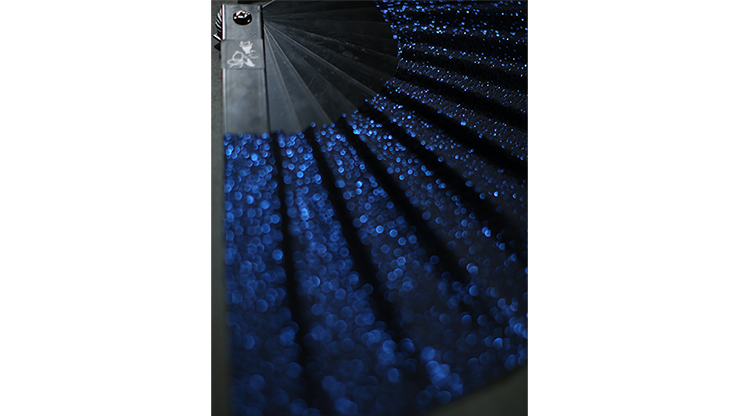 Appearing SnowStorming Fan V2, Dark Blue by Victor Voitko (Gimmick and Online Instructions)
