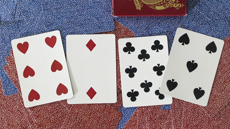 Limited Late 19th Century Square Faro, Blue Playing Cards
