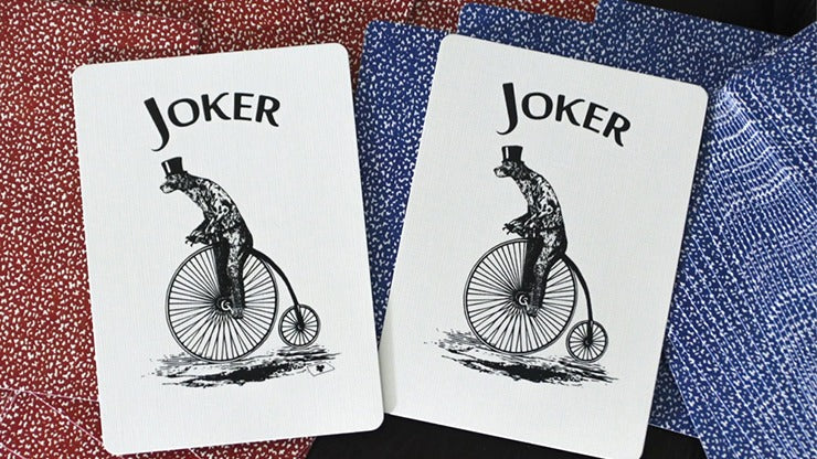 Limited Late 19th Century Square Faro, Blue Playing Cards