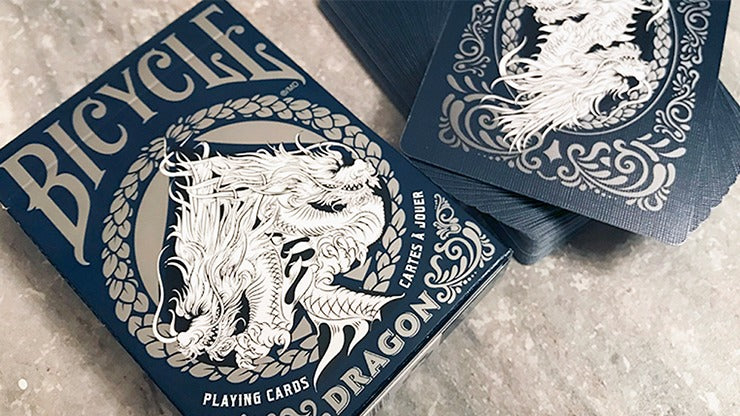 Bicycle Dragon Playing Cards, Blue by USPCC