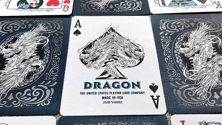Bicycle Dragon Playing Cards, Blue by USPCC