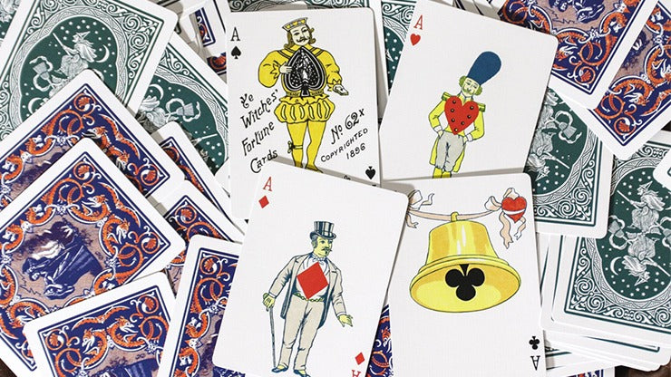 Limited Edition Ye Witches'; Fortune Cards, 2 Way Back Green Box