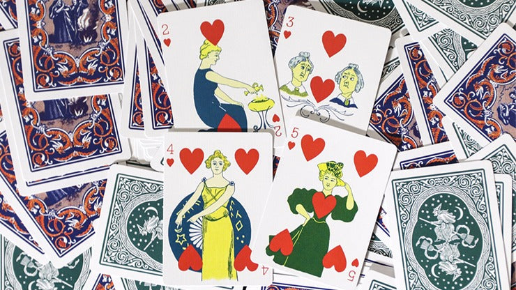 Limited Edition Ye Witches'; Fortune Cards, 2 Way Back Green Box