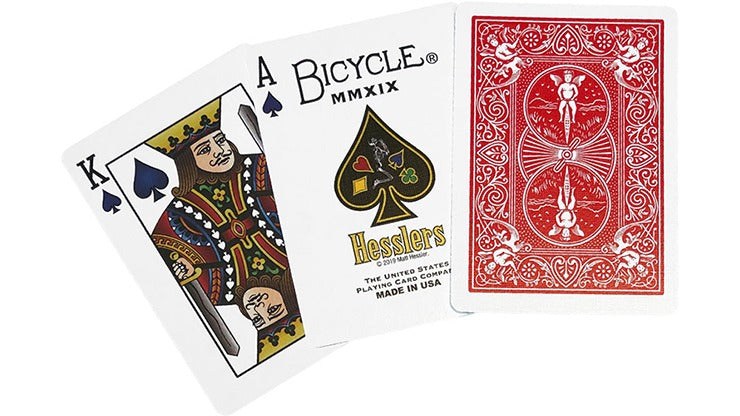 Hesslers Rider Back, Red Playing Cards