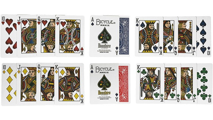 Hesslers Rider Back, Red Playing Cards