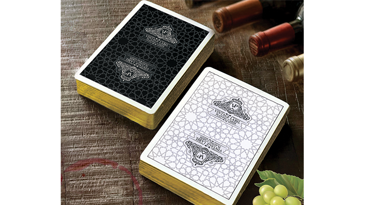 Vintage Label Playing Cards, Gold Gilded Black Edition by Craig Maidment