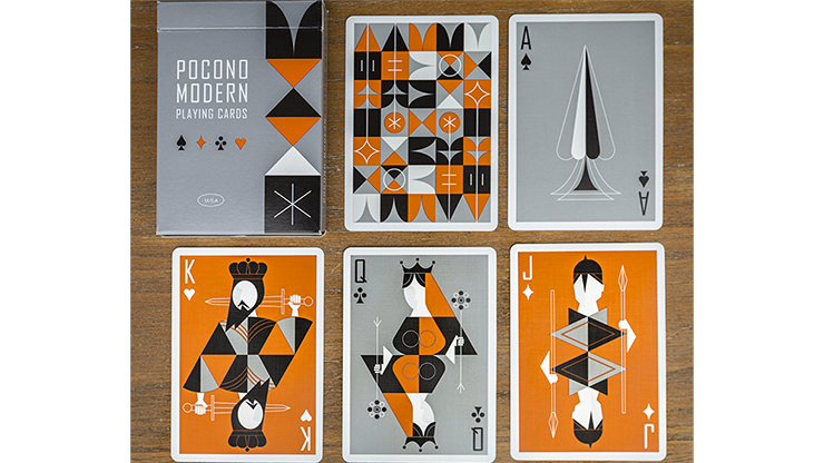 Retro Deck, Gray Playing Cards