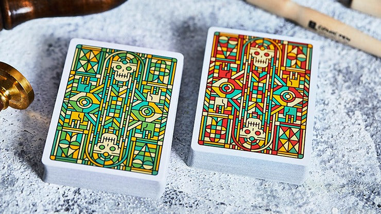 Bloodlines, Emerald Green Playing Cards by Riffle Shuffle