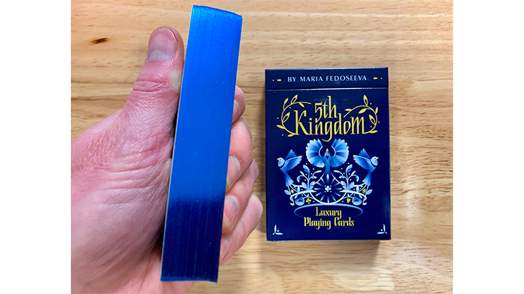 5th Kingdom Semi-Transformation, Player Edition Gilded Blue 2 Way Playing Cards