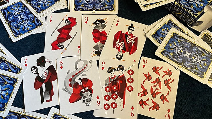 5th Kingdom Semi-Transformation, Player Edition Gilded Blue 2 Way Playing Cards