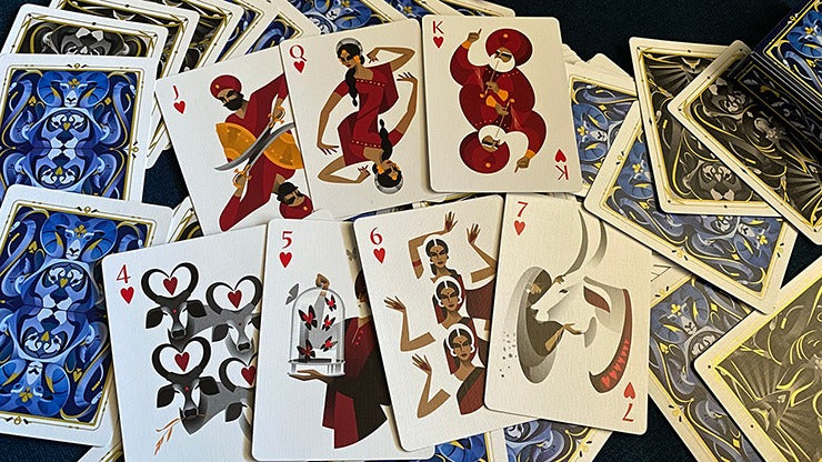 5th Kingdom Semi-Transformation, Player Edition Gilded Blue 2 Way Playing Cards