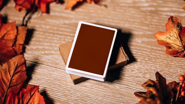 NOC on Wood, Brown Playing Cards