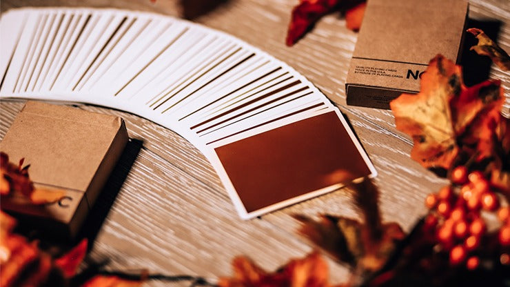 NOC on Wood, Brown Playing Cards