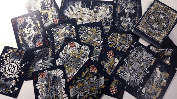 Sumi Kitsune Myth Maker, Blue Playing Cards by Card Experiment