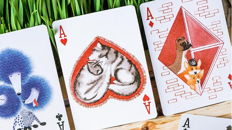Zoo 52, Woof Whiskers Playing Cards by Elephant Playing Cards