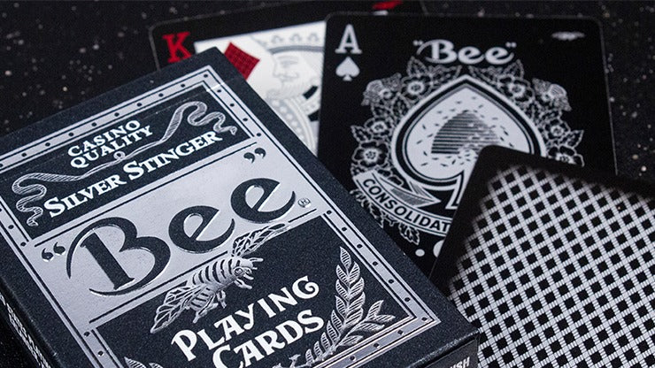 Bee Silver Stinger Playing Cards by USPCC
