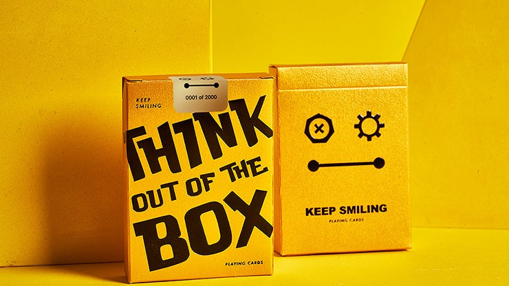 Keep Smiling Pearl Gold V2 Playing Cards by Bocopo