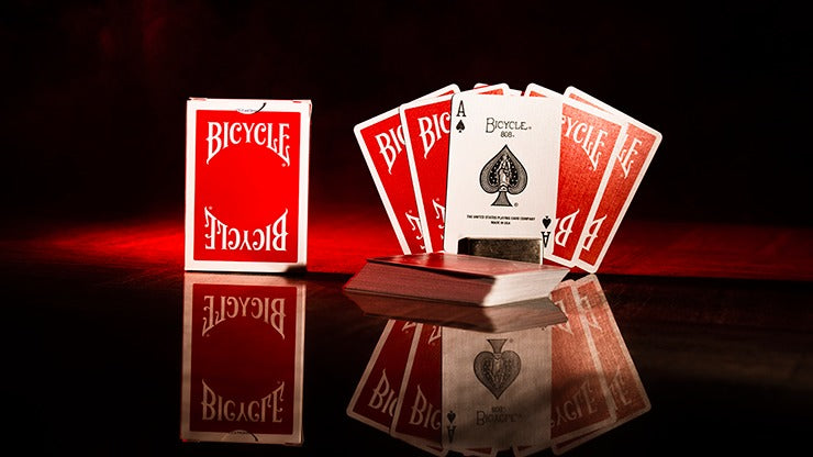 Bicycle Insignia Back, Red Playing Cards