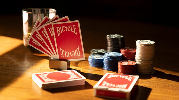 Bicycle Insignia Back, Red Playing Cards