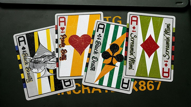 Peter Dash Flash - P51 Mustang Playing Cards by Kings Wild Project Inc.