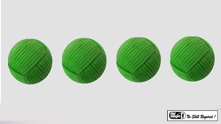 Rope Balls 1 inch / Set of 4, Green by Mr. Magic