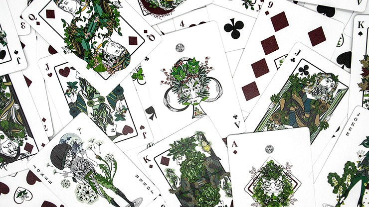 The Green Man Playing Cards, Autumn by Jocu