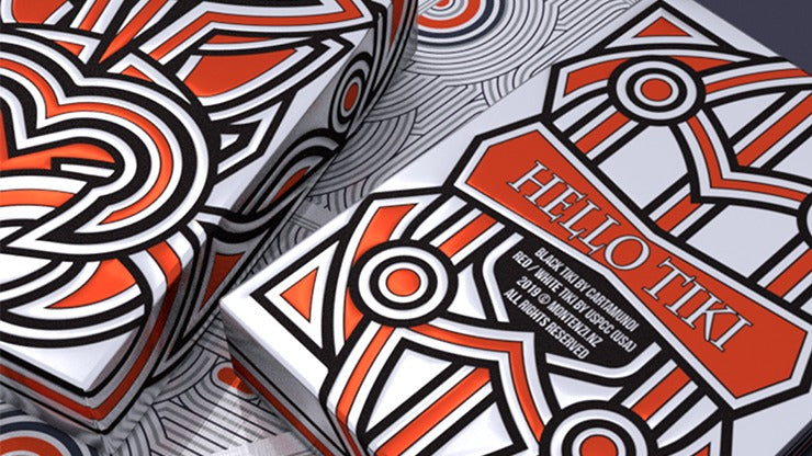 Hello Tiki, White Playing Cards