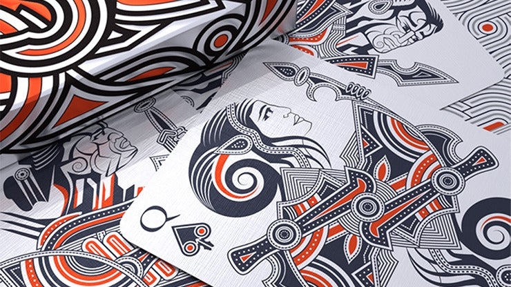 Hello Tiki, White Playing Cards