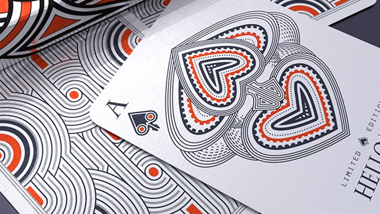 Hello Tiki, White Playing Cards