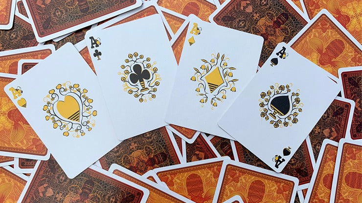 Gilded Bicycle Beekeeper Playing Cards, Light